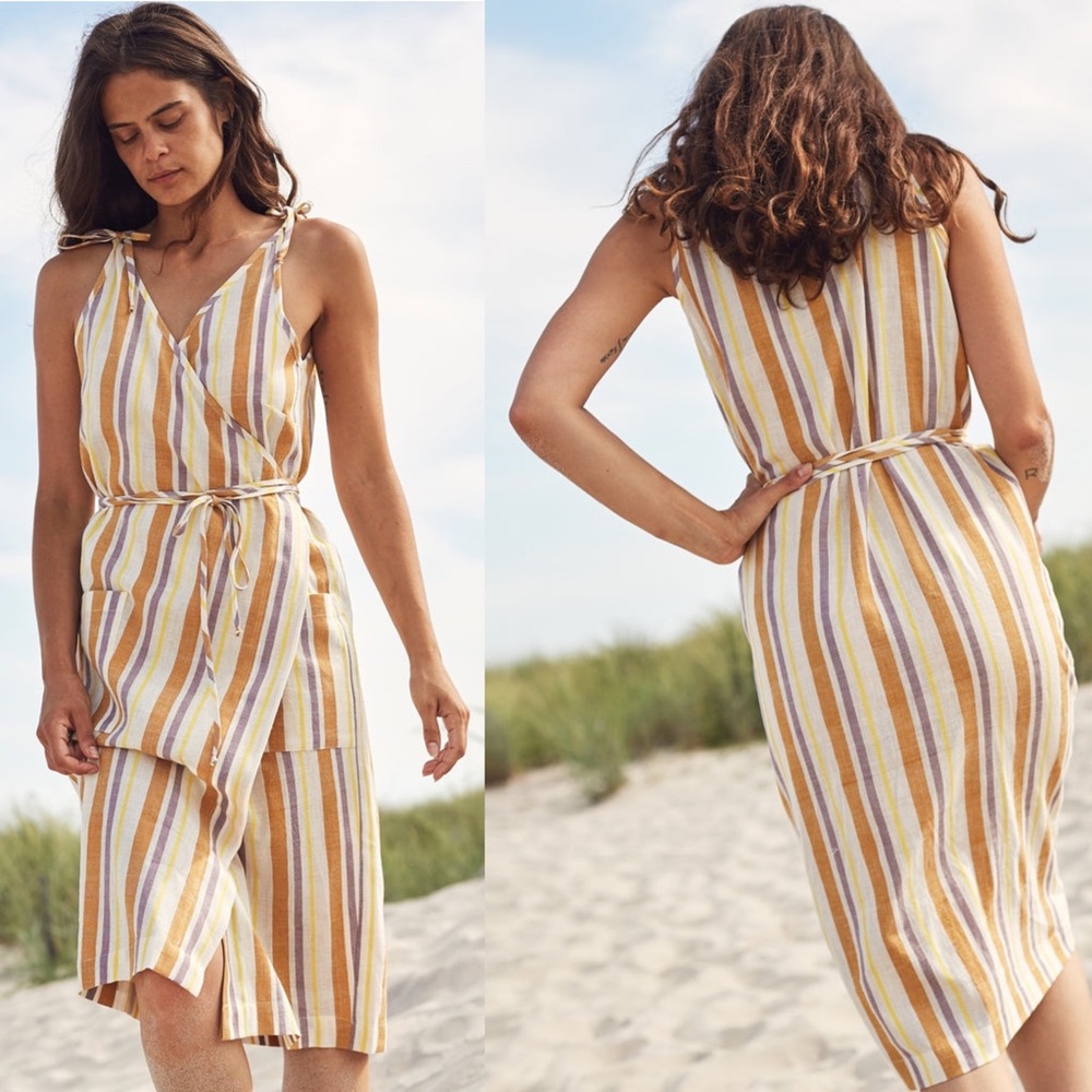 WAX + CRUZ Lucia Wrap Dress